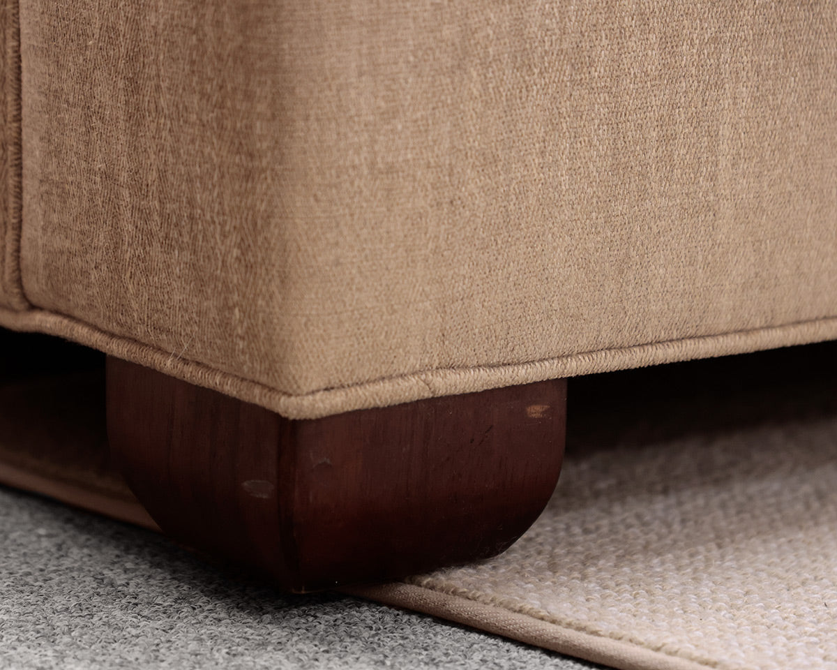 Century Furniture Three Cushion Gray Sofa