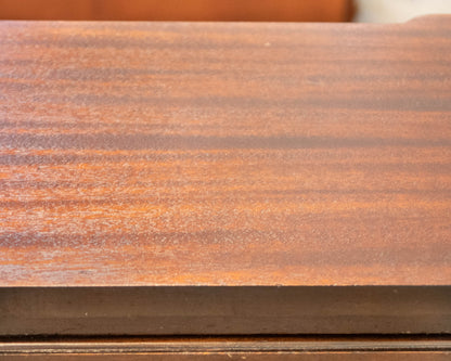Single Drawer Nightstand in Dark Finish Mahogany