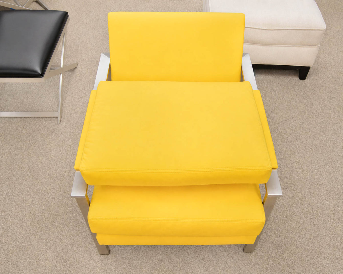 Pair of Ethan Allen 'Jericho' Mid Century Style Arm Chairs