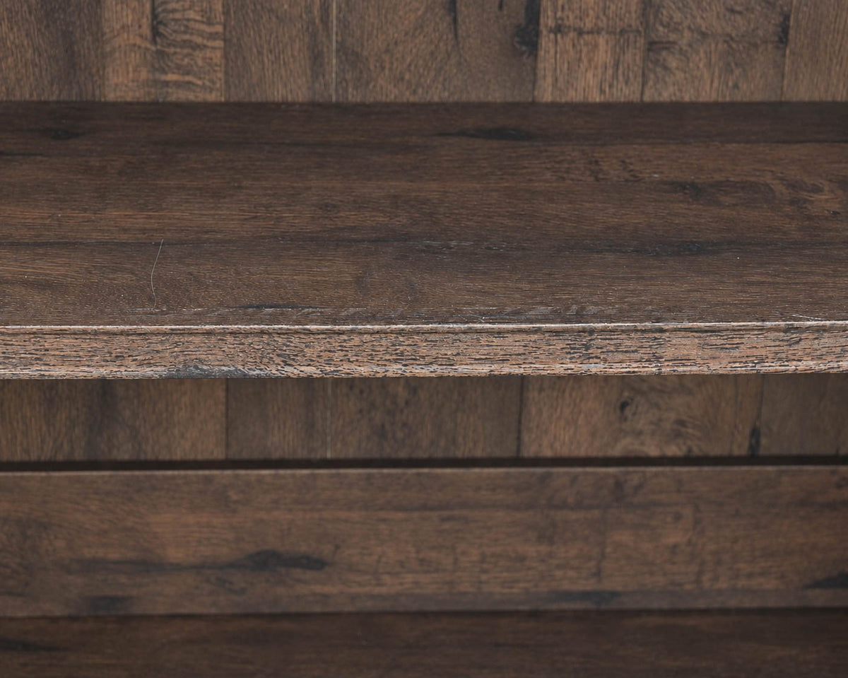 1 Drawer 2 Door Coffee Oak Finish Bookcase
