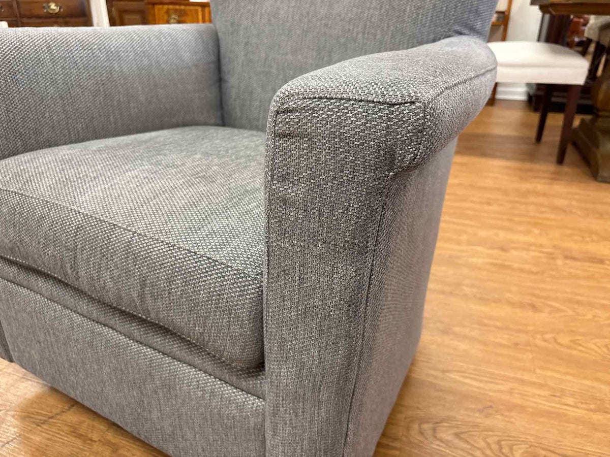 Pair of Crate & Barrel 'Declan' Swivel Chairs
