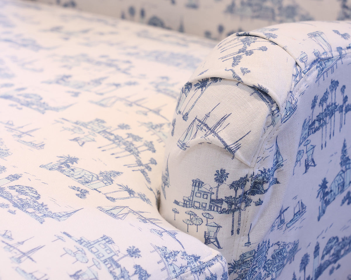 Serena & Lily Custom Slipcovered Chaise
