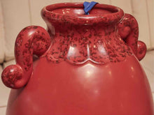 Ceramic Brick Red Vase