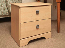 Ash 2 Drawer Nightstand