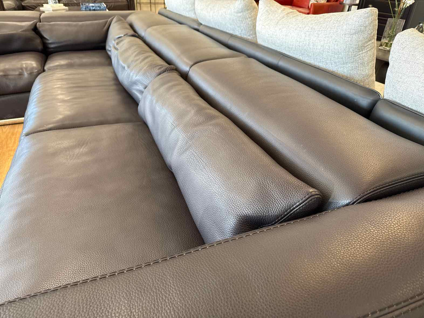 Cierre 'Symphony' Italian Leather Sectional
