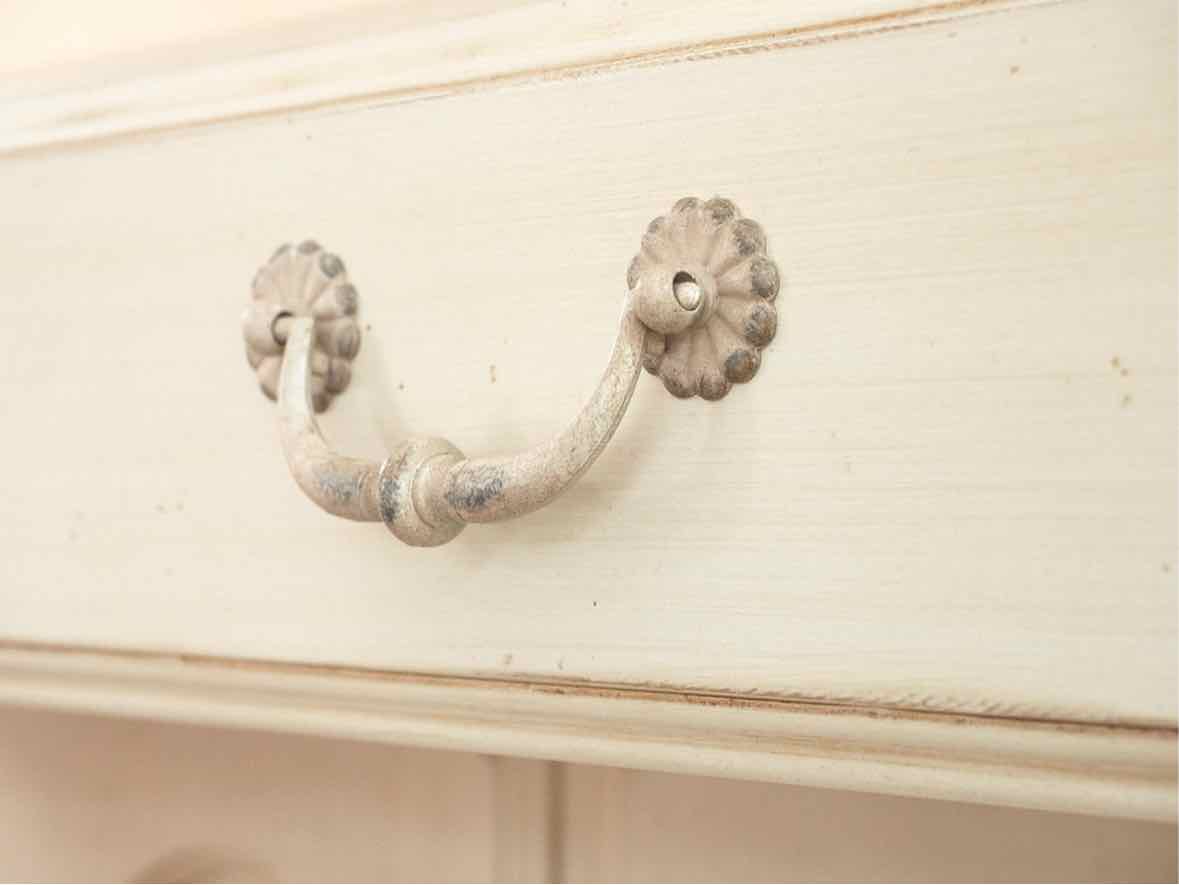 Ethan Allen Swedish Home Cream Finish 2 Door 4 Drawer  Armoire