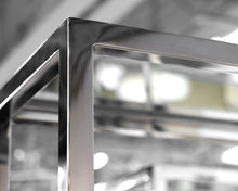 Chrome and Glass Bookcase