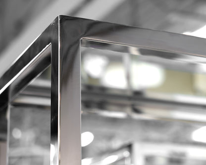 Chrome and Glass Bookcase