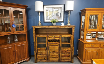 Rustic Dark Brown Sideboard