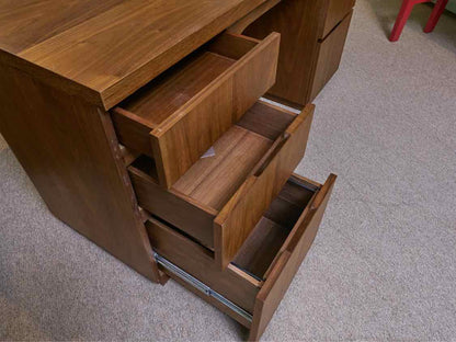 MG + BW Walnut Mid Century Style Executive Desk