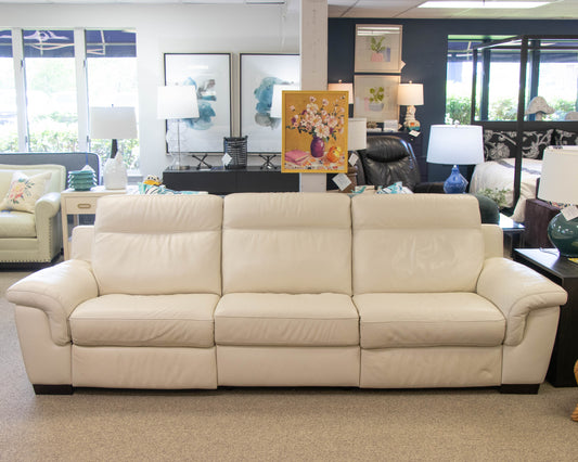Natuzzi Three Seat Power Reclining Sofa