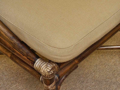 McGuire Glass Top Rattan Bamboo  Table &  8 Chair Set