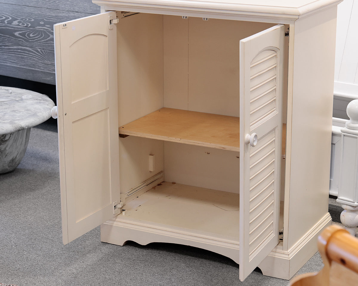White Storage Console