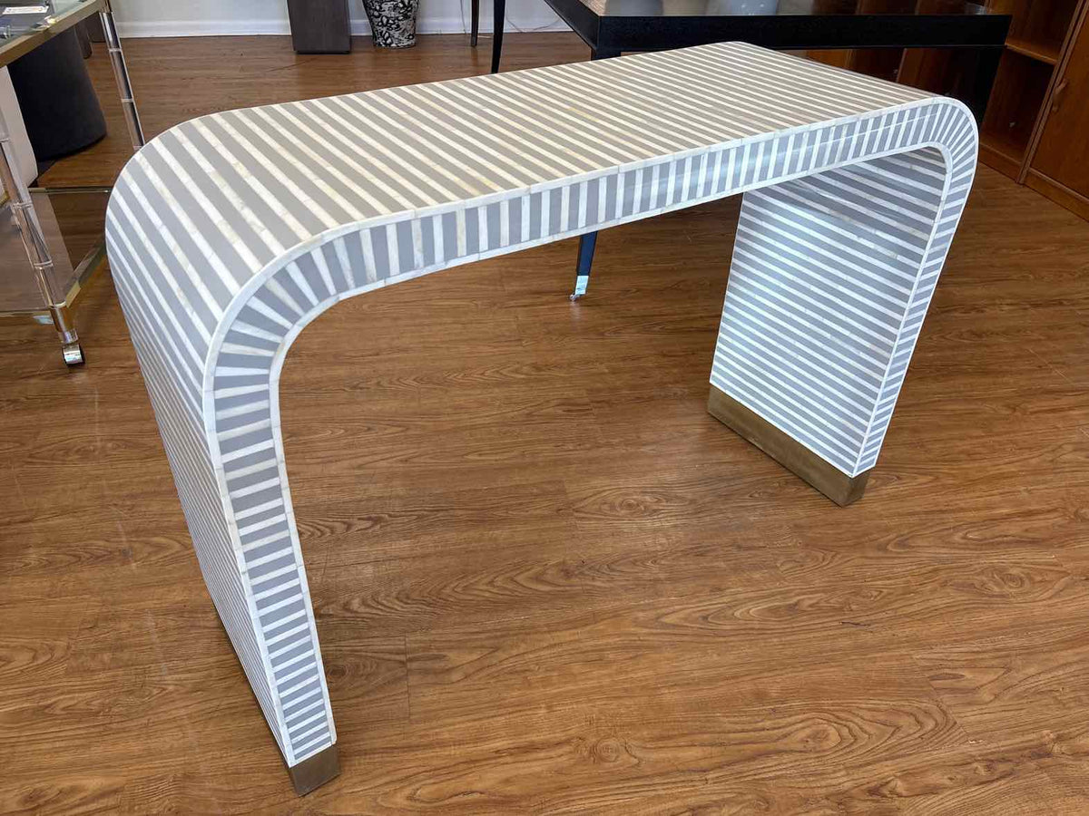 Anthropologie Waterfall Inlay Console Table