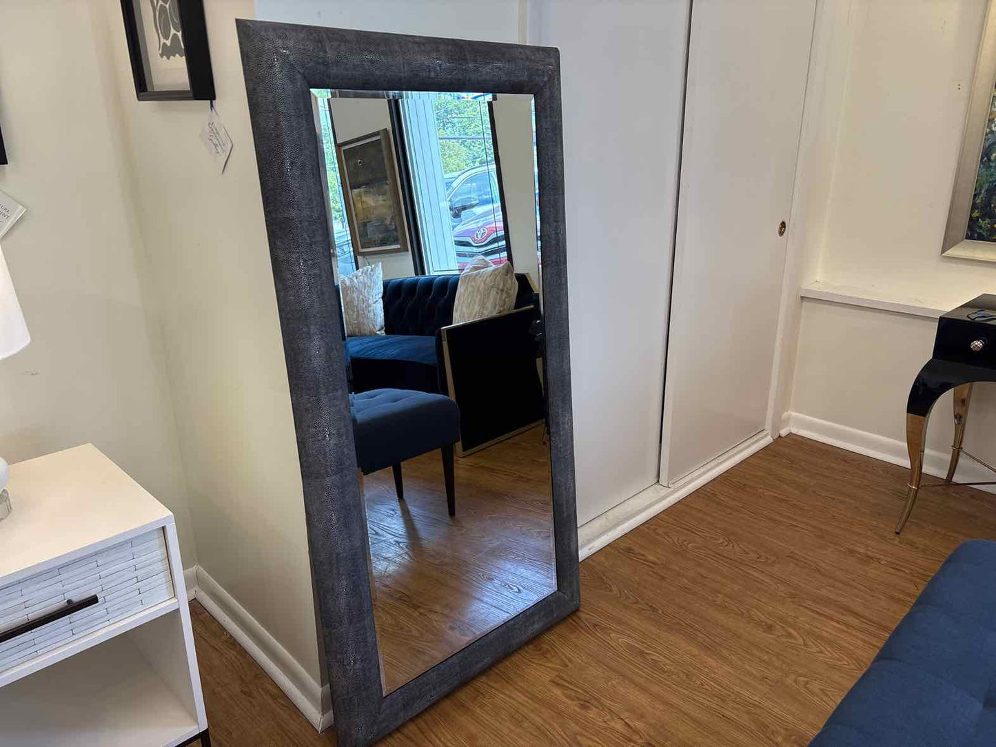 Mirror with Textured Frame