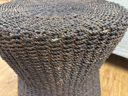 Crate and Barrel 'Abaca' Wicker Side Table