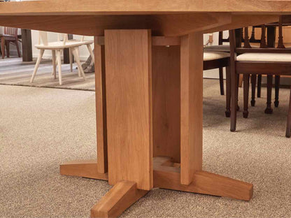 Charles Webb Maple Contemporay Round Pedestal  Dining Table