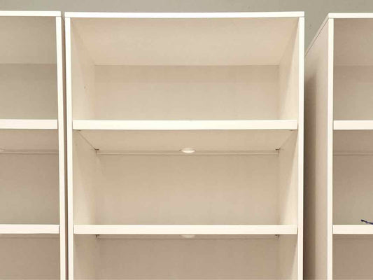 Pottery Barn Ivory Tall Bookcase with Adjustable Shelves
