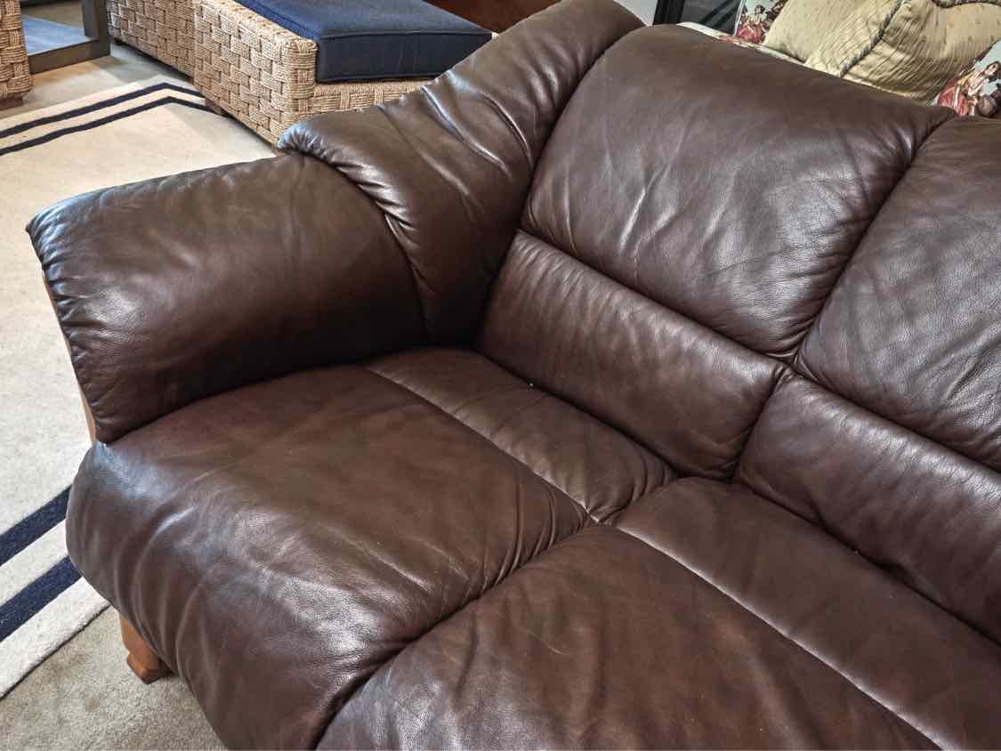 Ekornes Stressless 'Olso Chocolate Brown  Leather  Loveseat