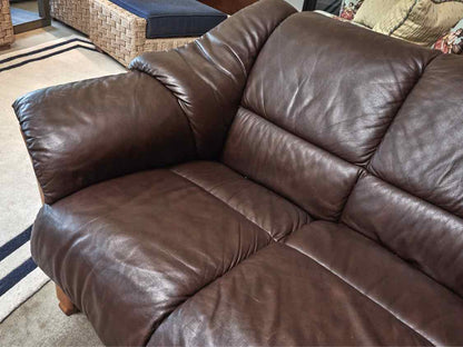 Ekornes Stressless 'Olso Chocolate Brown  Leather  Loveseat