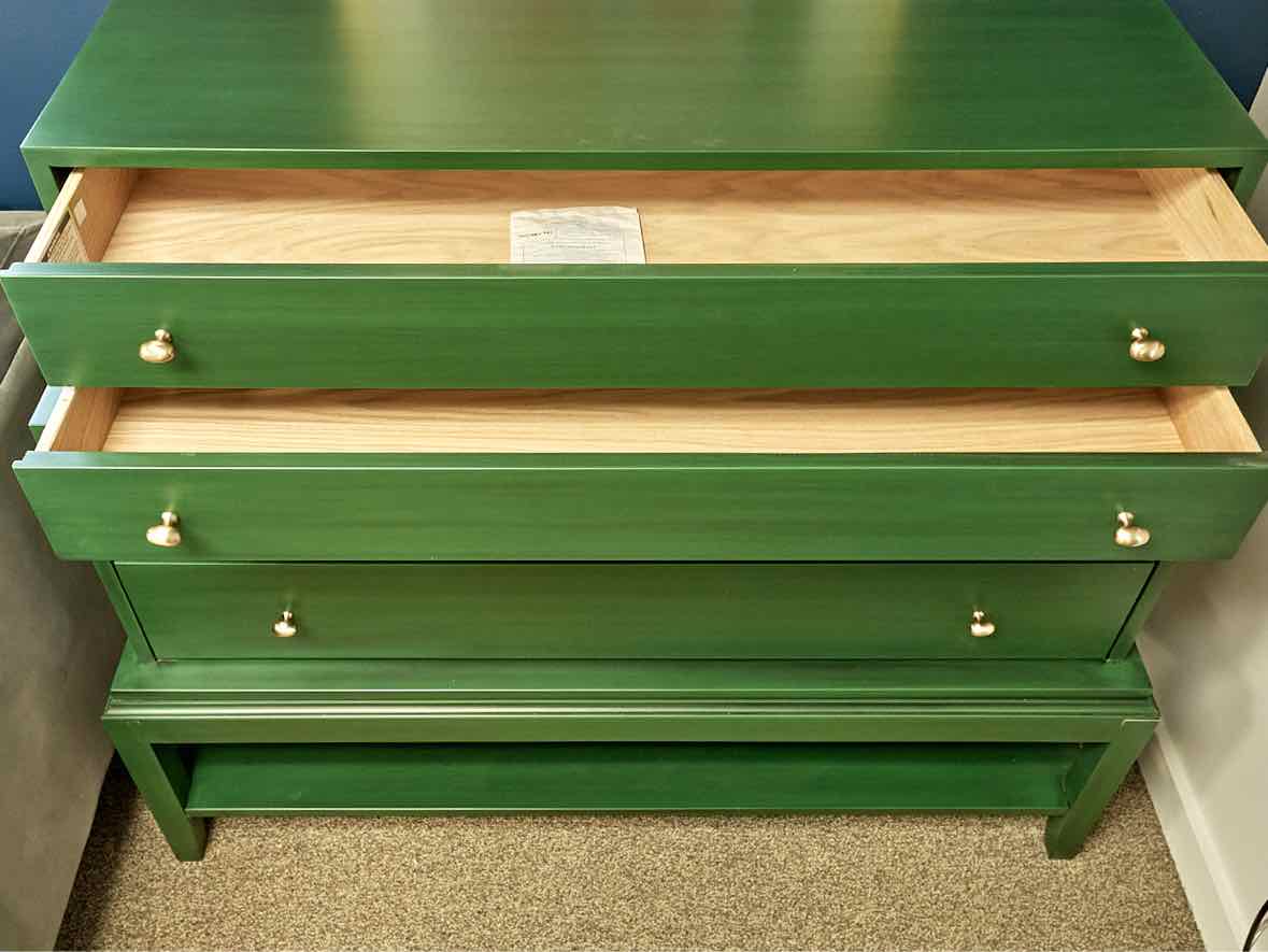 Gat Creek  " Talmadge" 4 Drawer Chest in Classic Enchanted Green