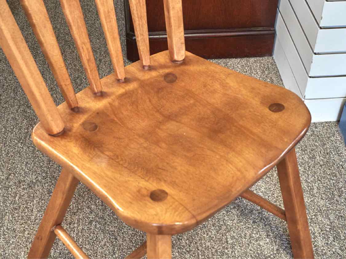 Maple Drop Leaf Table & Set of Four Slat Back Chairs