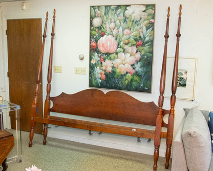 Eldred Wheeler Cherry 'Sheraton Tall' King Canopy Bed