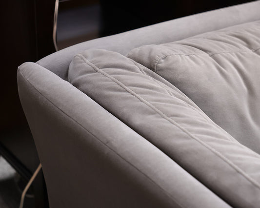 Restoration Hardware Gray Silver Sofa