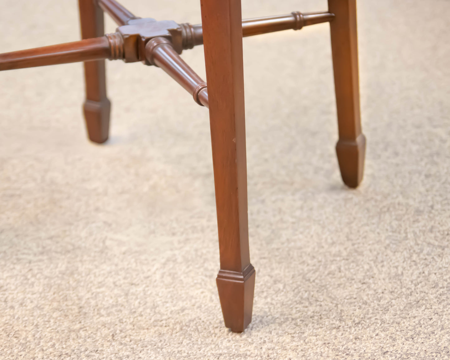 Maitland Smith Mahogany Gallery Top Side Table