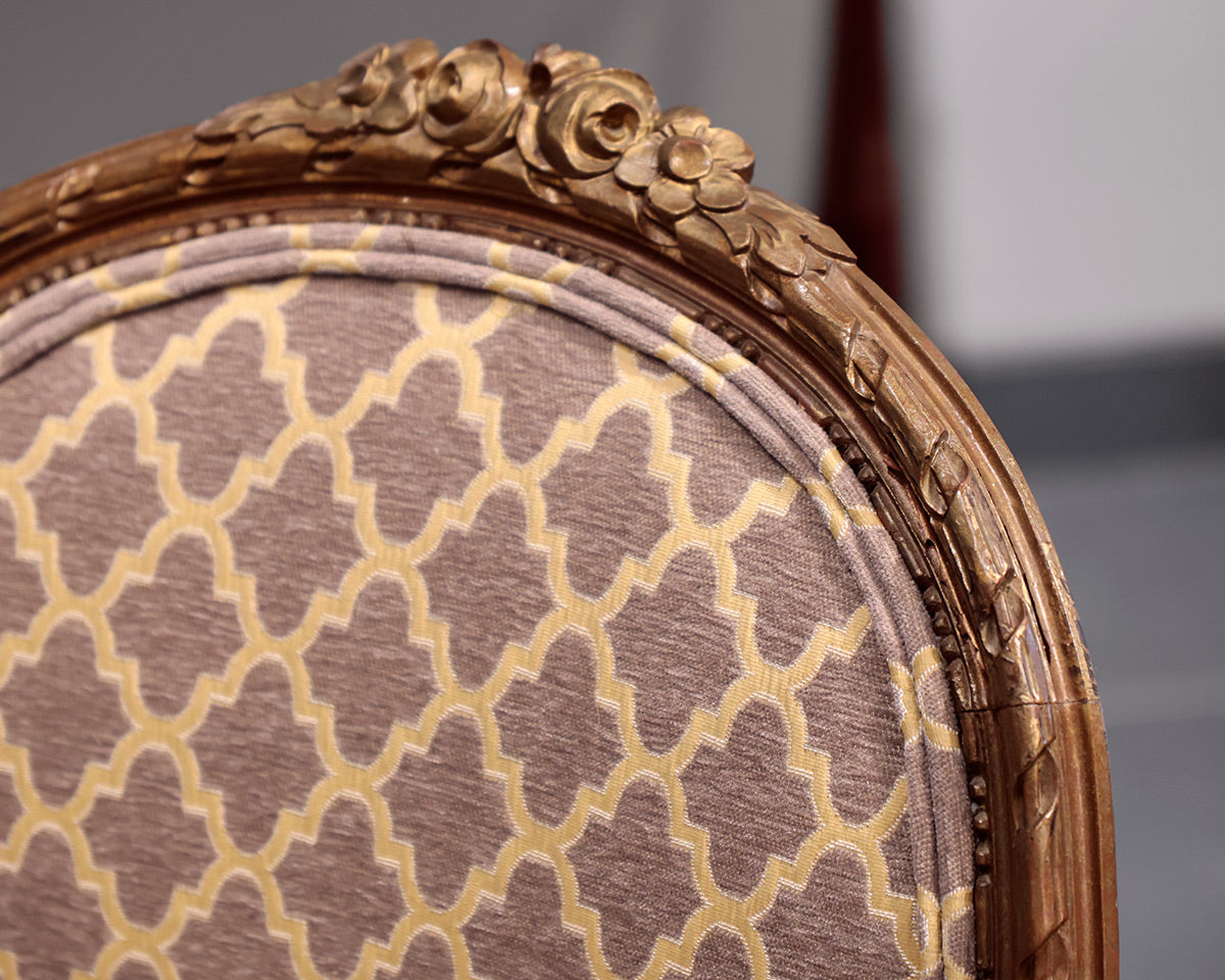 Pair of Custom Antique Accent Chairs