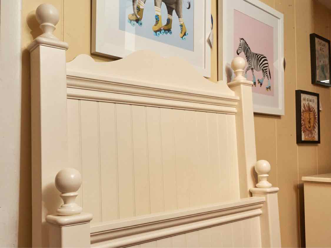 Legacy Kids White Arch Beadboard Twin Bed