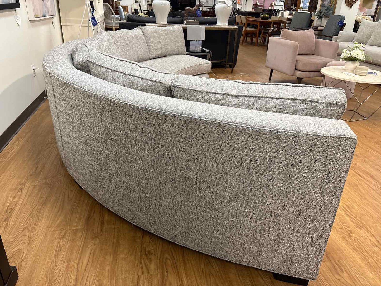 MG+BW 'Carson' 3-Piece Curved Sectional