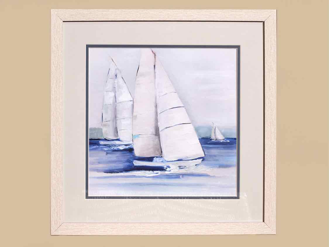 'Close Sail' Framed Print 1/2