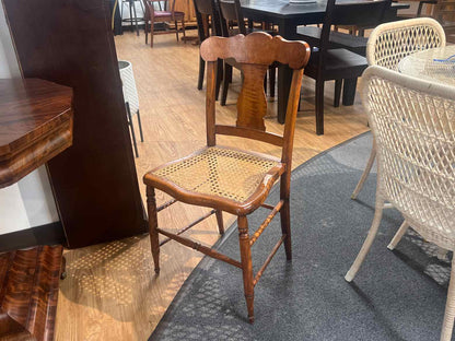 Antique Tiiger Maple Dining Chair