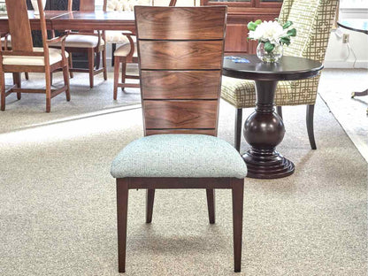 Set of 6 Giorgio Collection Art Deco Dining Chairs with Sunbrella Fabric Seats