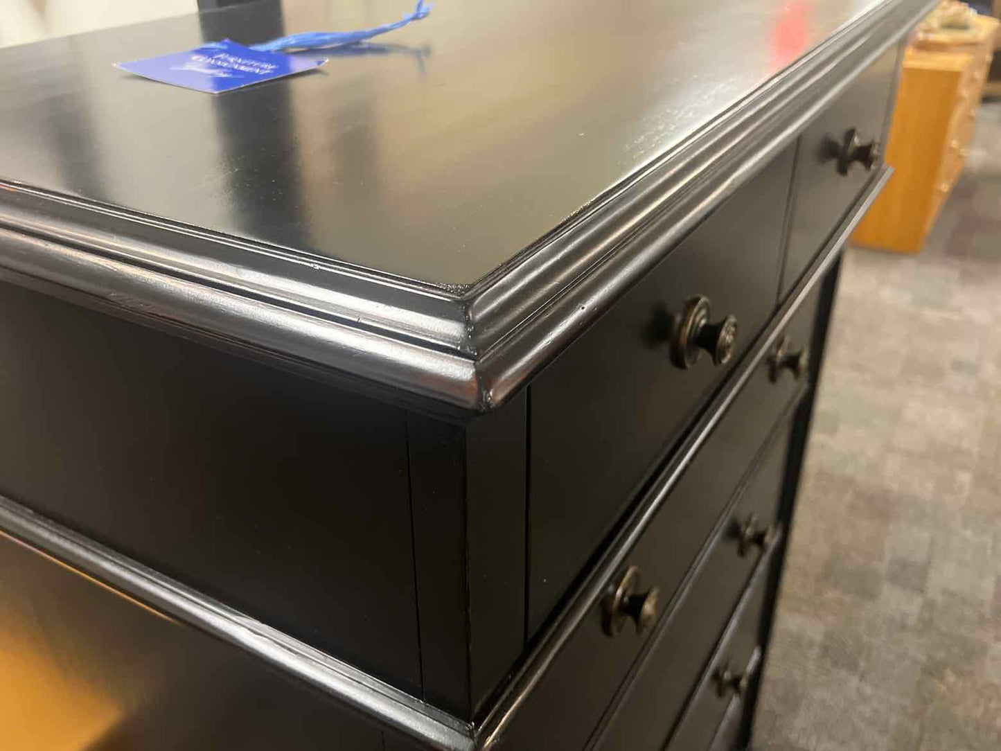 Pottery Barn Black 6 Drawer Chest