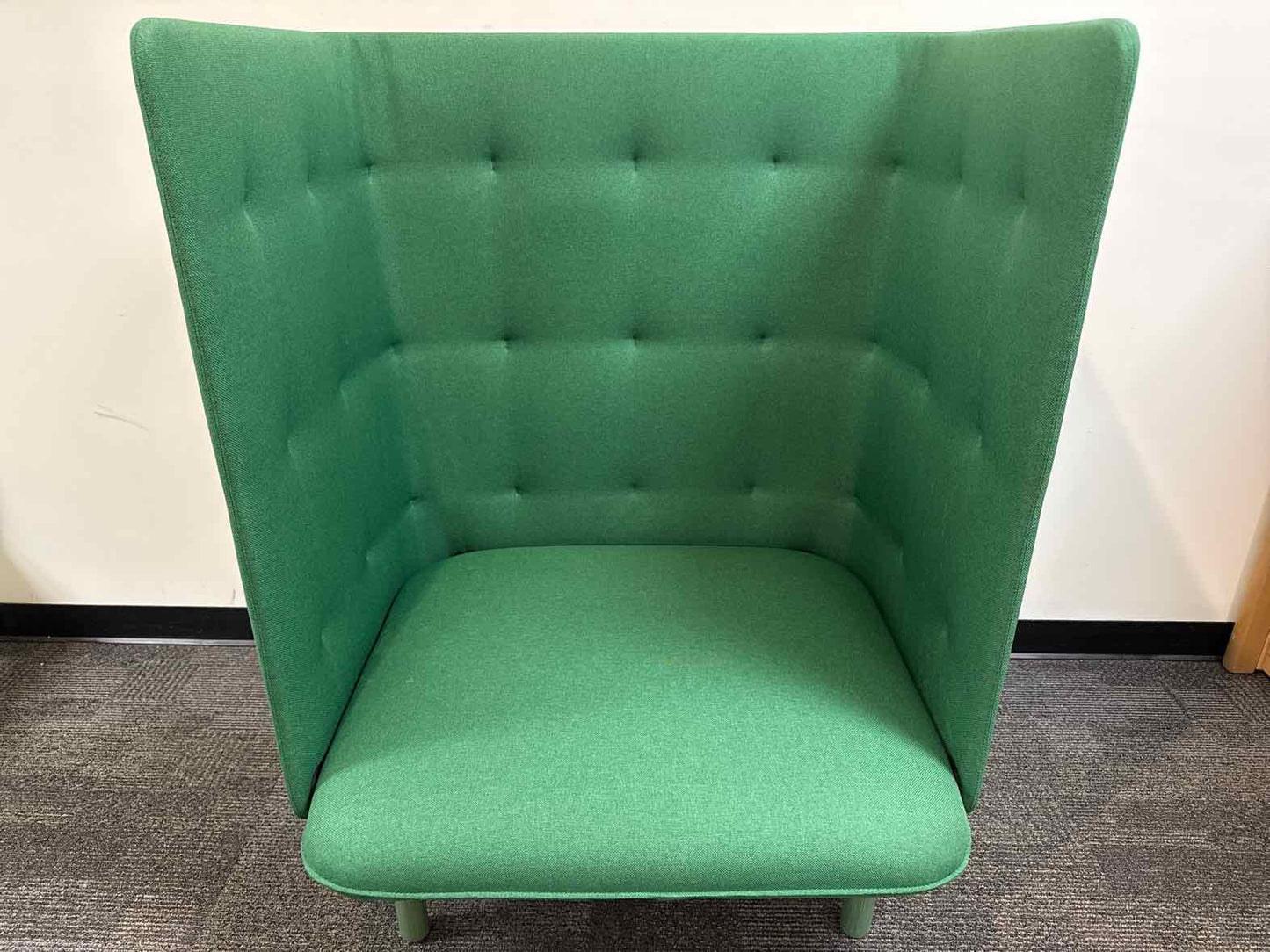 Poppin 'QT' Privacy Lounge Chair With Ottoman