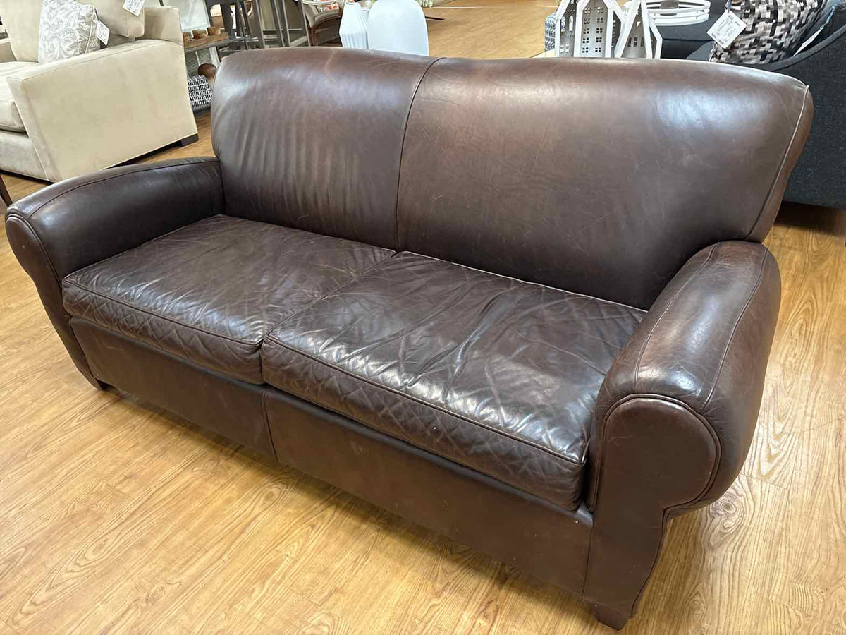 Pottery Barn 'Manhattan' Leather Sofa