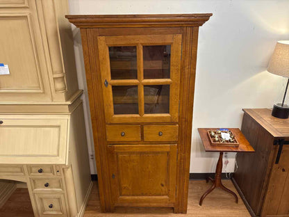 Crate & Barrel Distressed Oak 2-Drawer Cabinet