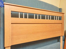 Maple Full Headboard with Silver Accents