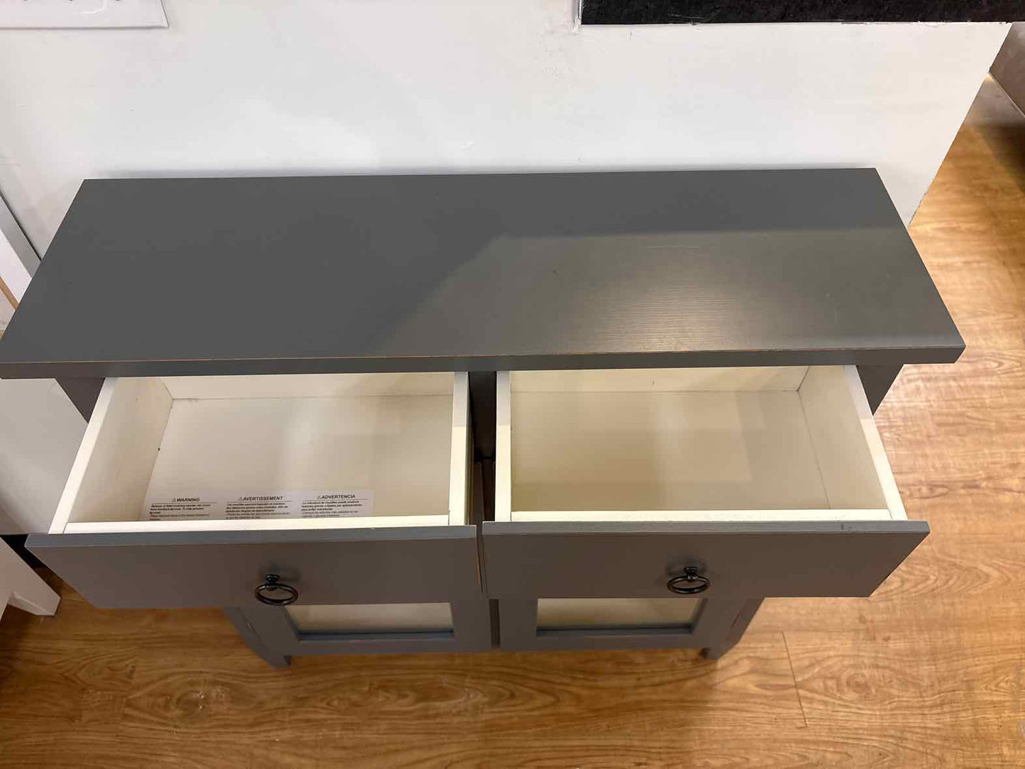 Crate & Barrel 'Stretto Grey' Entryway Cabinet