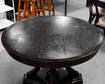 Restoration Hardware St. James 48" Black Round Dining Table