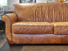 Bauhaus Carmel Color Leather Sofa with 2 Cushions