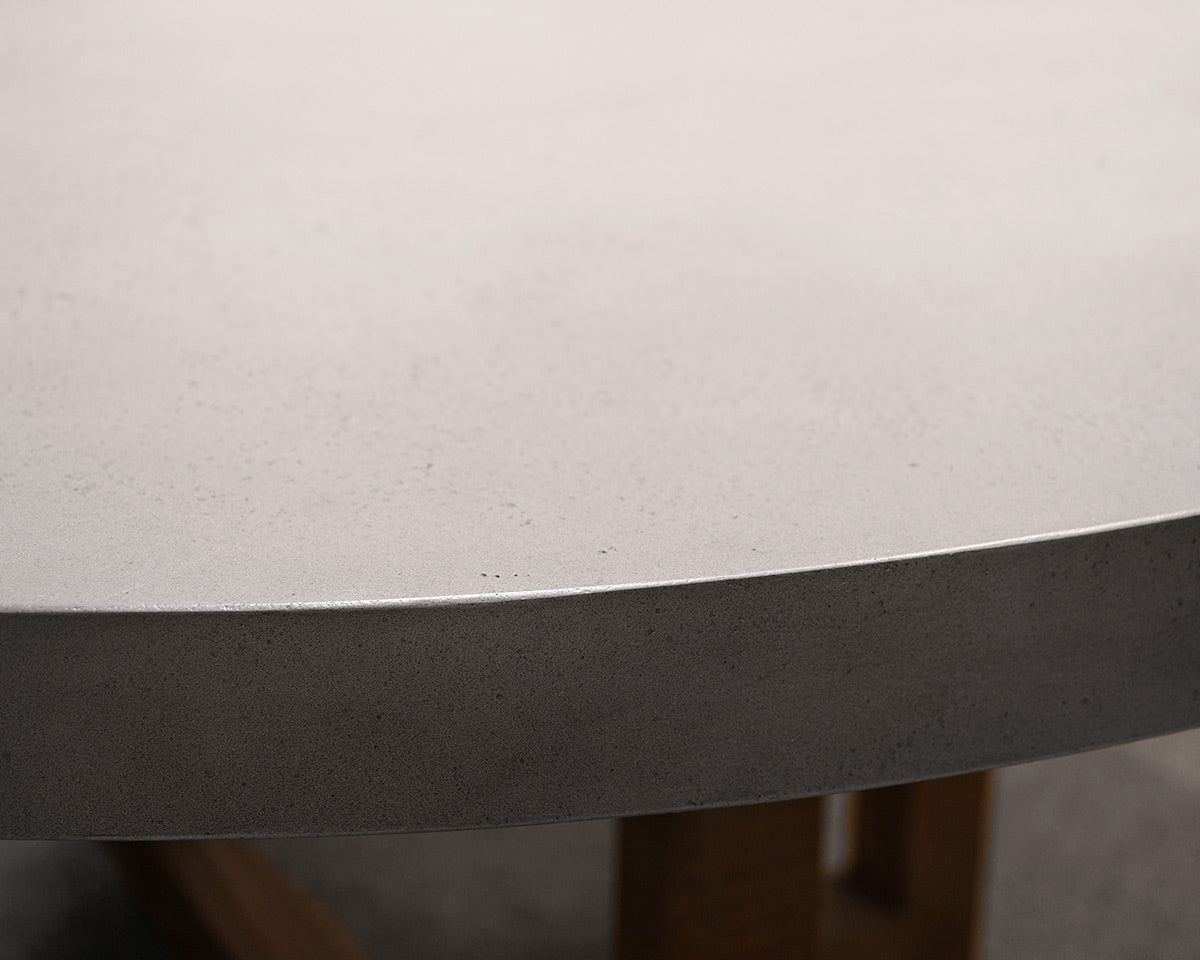 RH "Heston" Concrete Dining Table