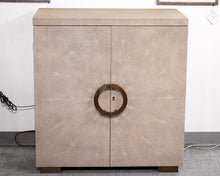Williams Sonoma Faux Shagreen Bar Cabinet