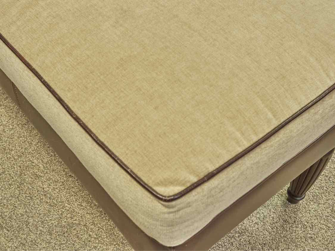 Cordovan Leather Bench