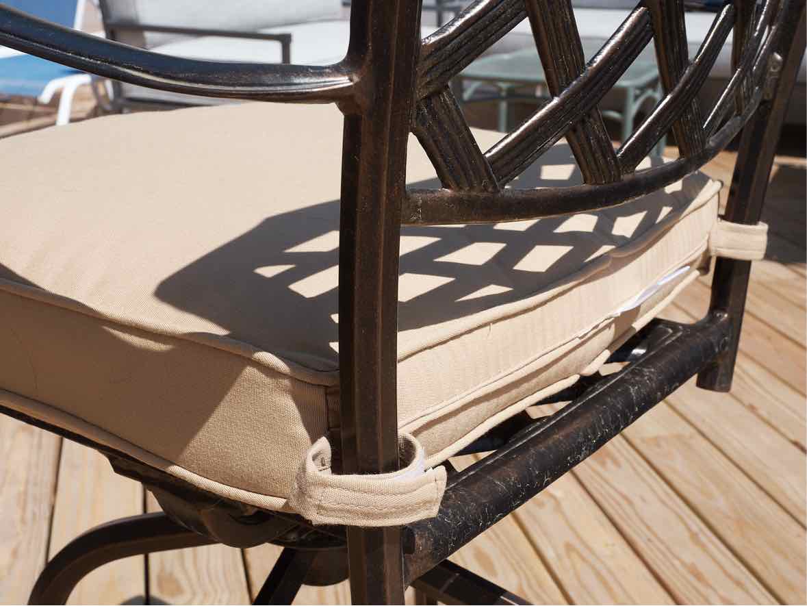 Black Basket Weave Top Metal Pub Outdoor Dining Set