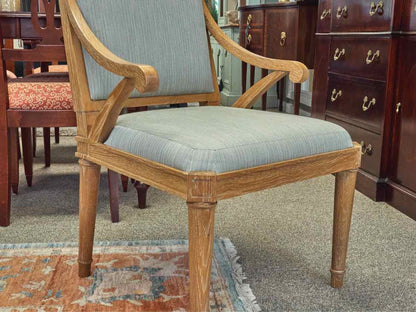 Pair of Rustic Oak Framed Arm Chairs