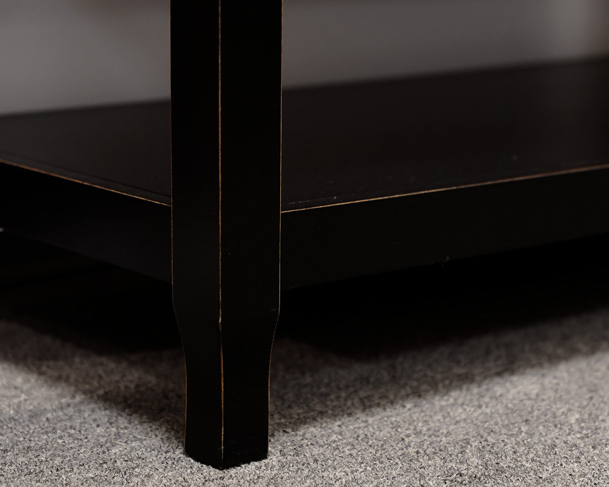 Ballard Design Black Bookcase Console