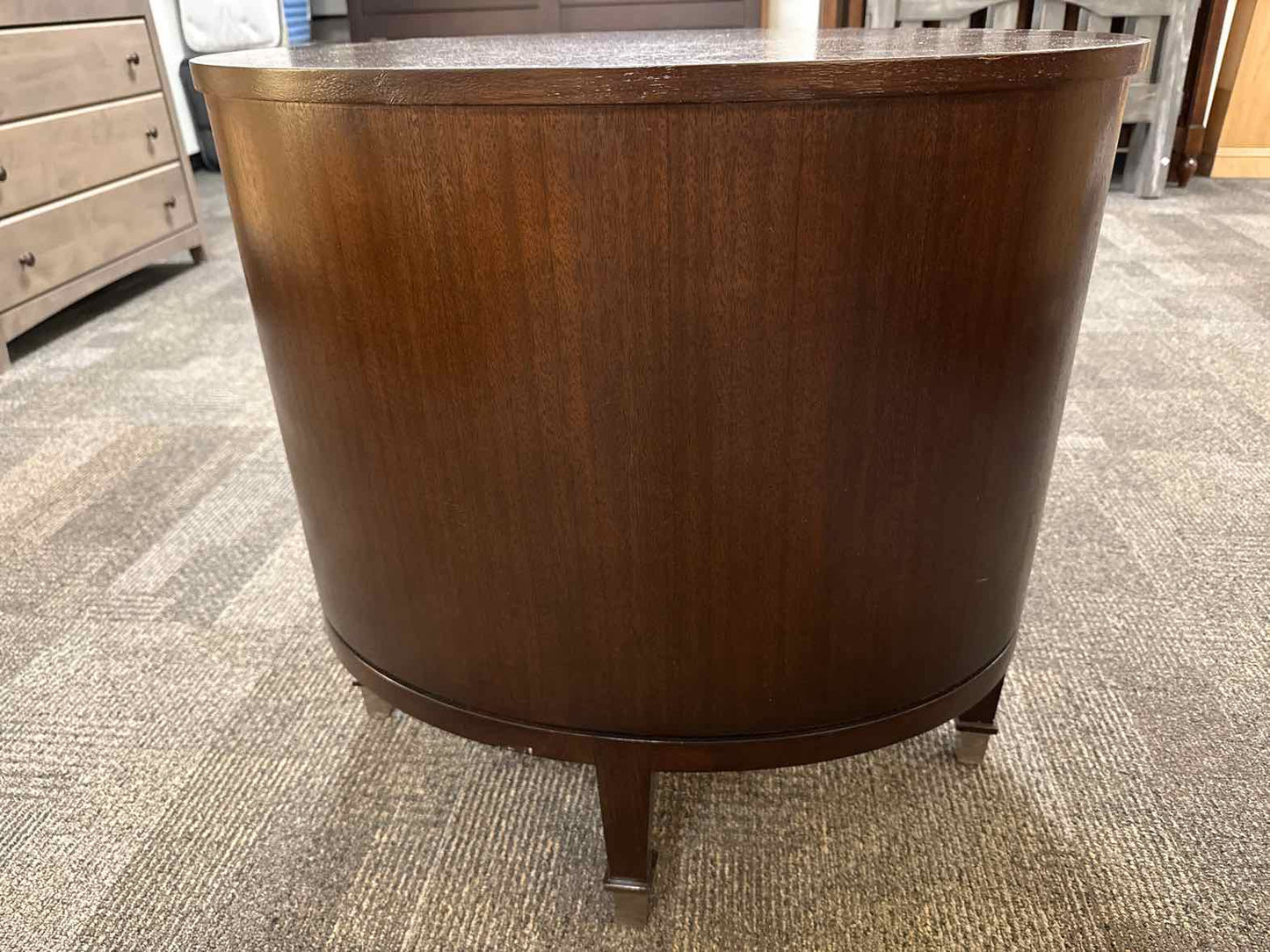 Vanguard Oval Side Table in Espresso